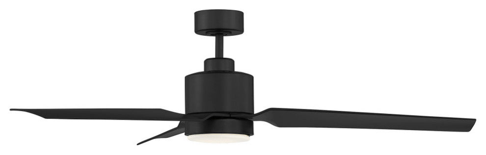 52" LED Ceiling Fan, Matte Black