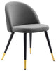 Cordial Performance Velvet Dining Chairs - Set of 2-Gray