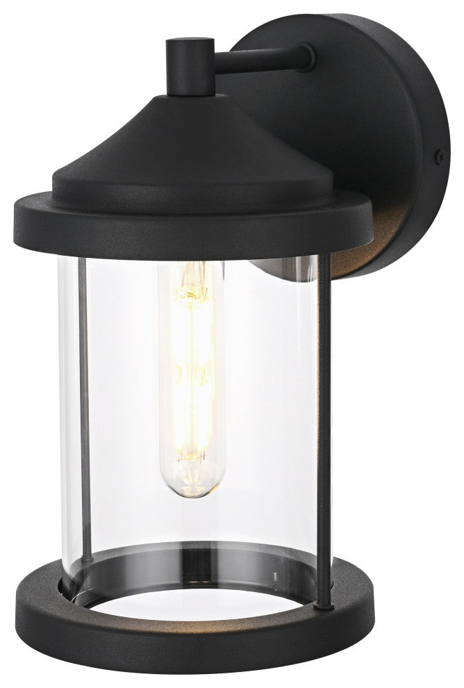 Home Living 6" Outdoor Wall Sconce, Black