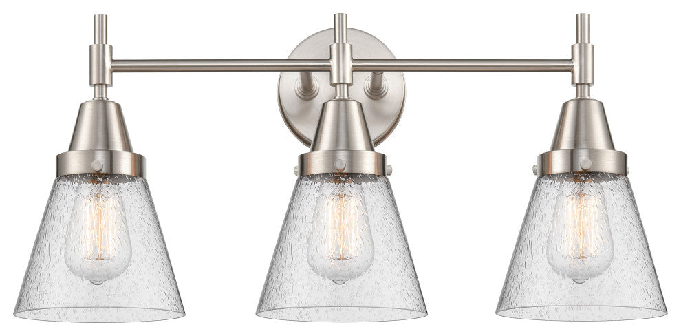 INNOVATIONS LIGHTING 447-3W-SN-G64-LED Caden 3 Light 26 inch Bath Vanity Light