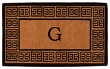 The Grecian Monogram Doormat, Extra-Thick 18"x30", Letter G