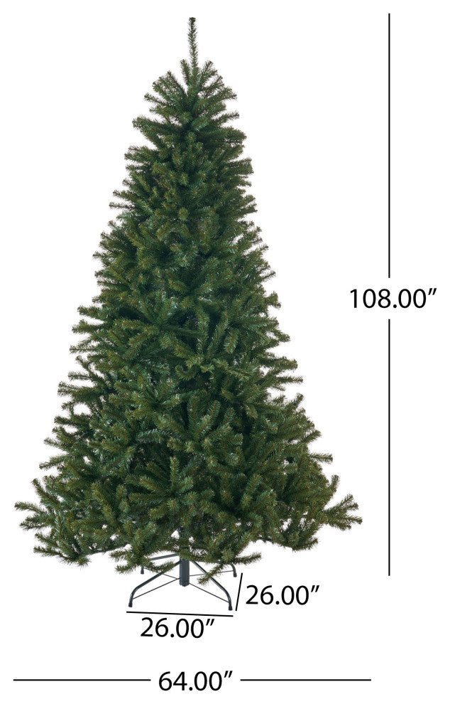 9' Noble Fir Artificial Christmas Tree, Unlit