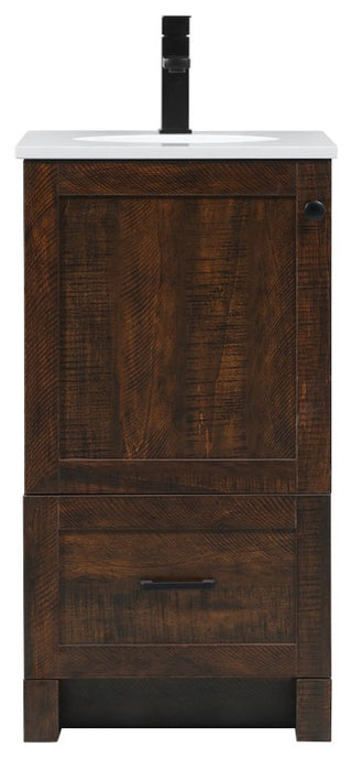 Home Living 19" Farmhouse Expresso-Light Bathroom Vanity
