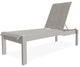 Leeward Sling Stackable Outdoor Chaise Lounge, Smoke/Warm Gray