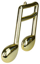 12" Royal Symphony Glamorous Gold Musical Sixteenth Note Christmas Ornament
