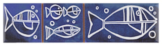 Captain Aquatico Deep Blue Ceramic Wall Trim