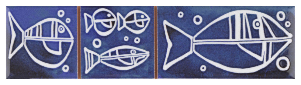 Captain Aquatico Deep Blue Ceramic Wall Trim