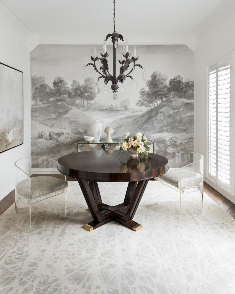 Hand Knotted Hermitage HE-14 Metal Rug, 2'0"x3'0"