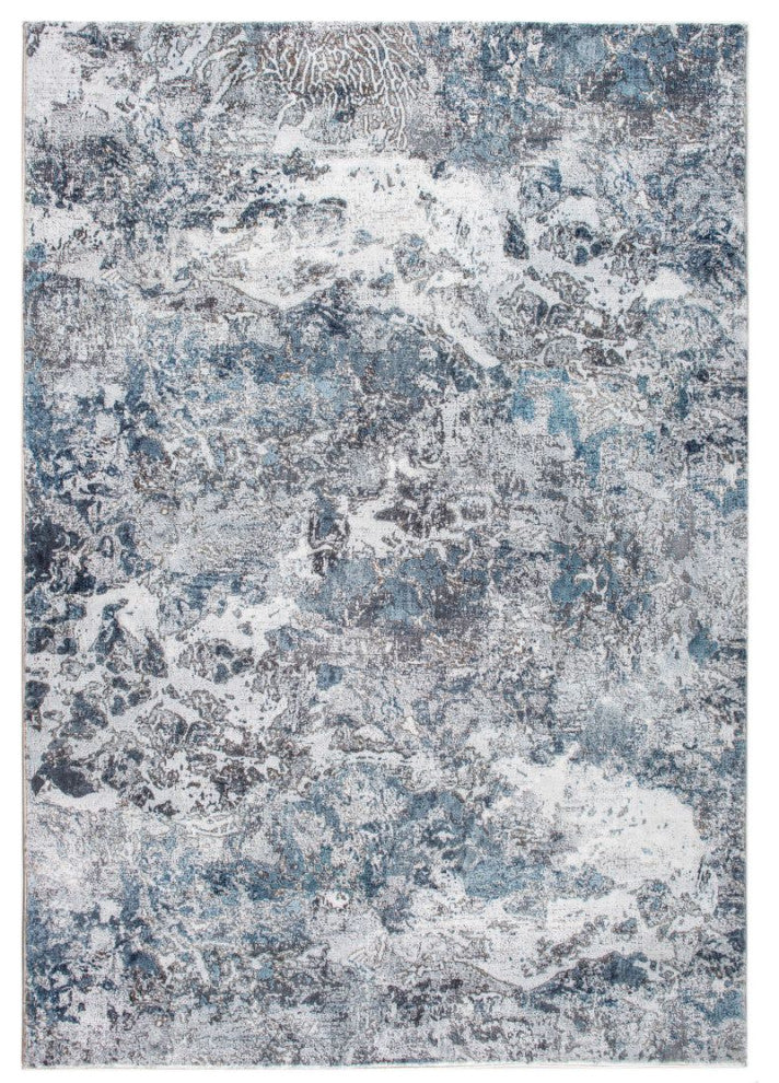 KAS Roxy 2804 Gray/Blue Galaxy Area Rug, 7'6"x10'
