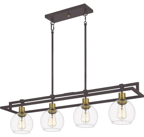 Quoizel Dobbs Four Light Island Chandelier DBS440OZ