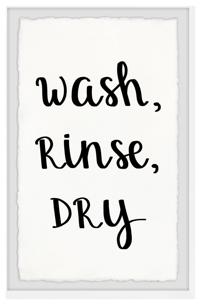 "Wash and Rinse" Framed Painting Print, 16x24