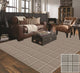 Fossil Herrington Plaid Area Rug Milliken Tactesse Nylon, RND 6'