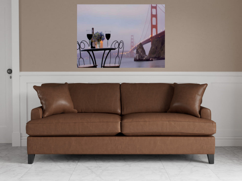 Up Close Bistro Caf" Golden Gate Bridge 4 Giclee Wrap Canvas Wall Art