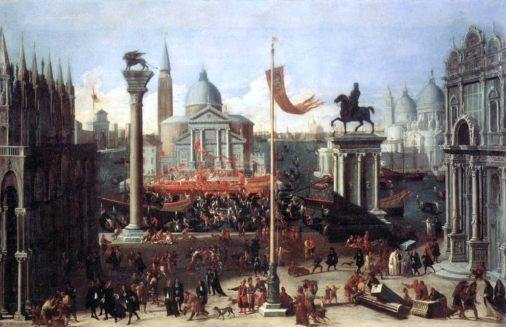 The Younger Joseph Heintz Imaginary Scene With Venetian Buildings Wall Decal