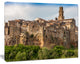 Pitigliano City on the Cliff in Italy, Large Landscape Canvas Art, 20"x12"