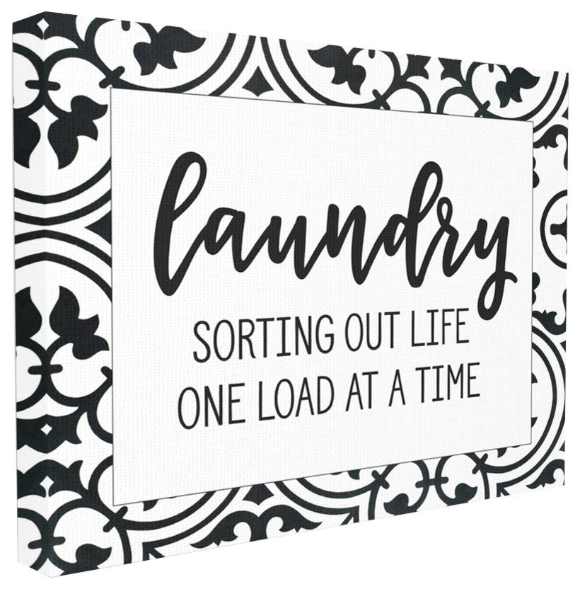 Laundry Sorting Out Life Laundry, 30"x40", Stretched Canvas Wall Art