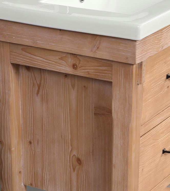 Marina 24" Bathroom Vanity, Driftwood Finish