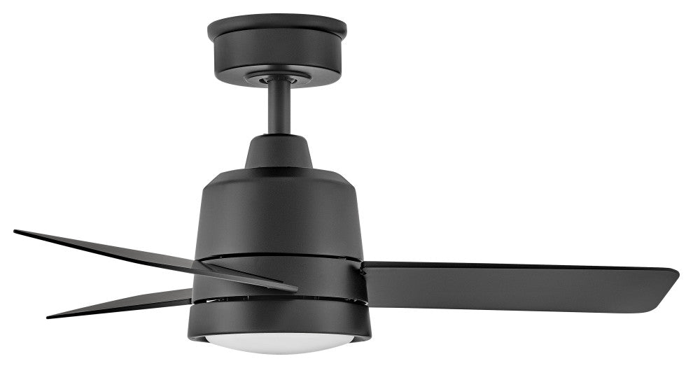 Chet 36" Ceiling Fan, Matte Black