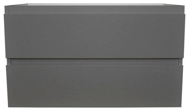 Salt 18Dx36" Floating Bathroom Vanity, Gray, Cabinet Only