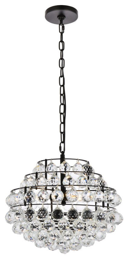 Seren 16" Pendant, Black