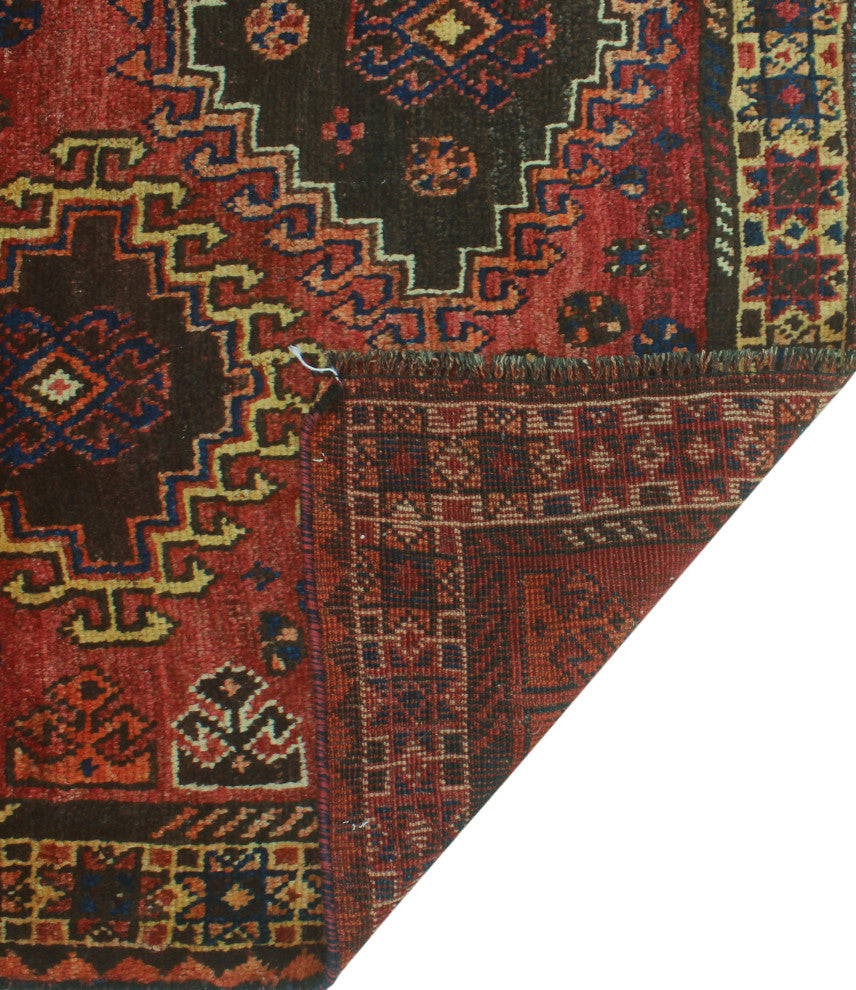 Fine Vintage Distressed Tatum Red Rug