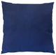 Plutus Navy Handmade Throw Pillow, Double Sided 16"x16"