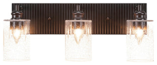 Edge 3-Light Bath Bar, Espresso/Clear Bubble