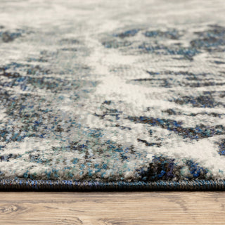 Oriental Weavers Evolution Indoor Rug Blue/ Ivory 2'6" X 12'
