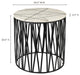 Art Deco Calcutta Side Table - White