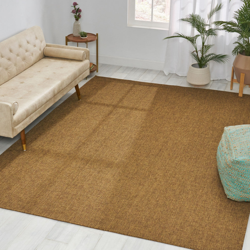 Currie Indoor/Outdoor Area Rug, Natural, 120 W X 94 D X 0.16 H