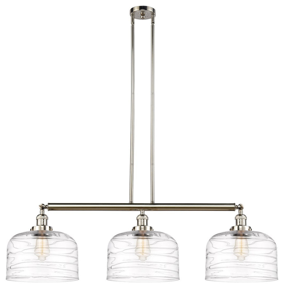 Innovations Bell 3-Light XL Island Light 213-PN-G713-L, Polished Nickel