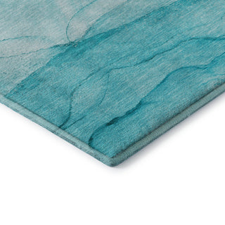 Premium Machine Washable Mayfield AMF507 Teal 3' x 5' Rug