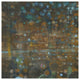 "Blue and Bronze Dots IX" Digital Paper Print by Danhui Nai, 38"x38"