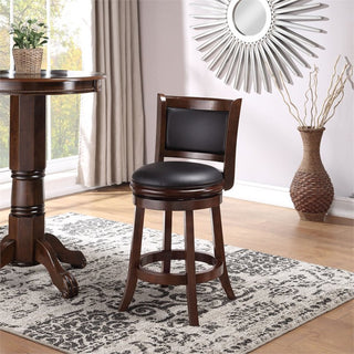 Boraam Augusta Counter Height Swivel Counter Stool in Cappuccino