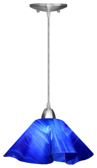 Jezebel Radiance Lily Large Pendant, Cobalt Blue