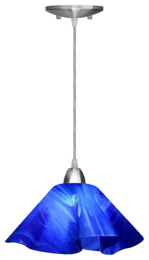 Jezebel Radiance Lily Large Pendant, Cobalt Blue