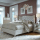 AICO Michael Amini Hollywood Loft Queen Upholstered Platform Bed Frost