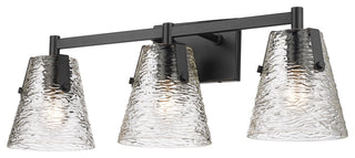 Z-LITE 3-Light Vanity, Matte Black