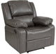 Harmony Series Gray LeatherSoft Recliner