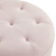 Rustic Manor Aiza Ottoman, Upholstered, Linen, Light Pink