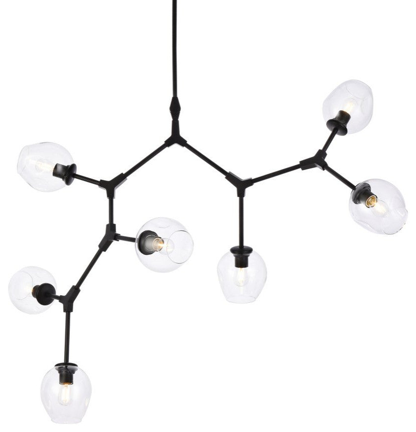 Cerys 7-Light Black Chandelier