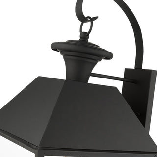 Black Classic, Colonial, Historical, Timeless Outdoor Wall Lantern