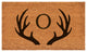 Calloway Mills Antler Monogram Doormat, 36"x72", Letter O