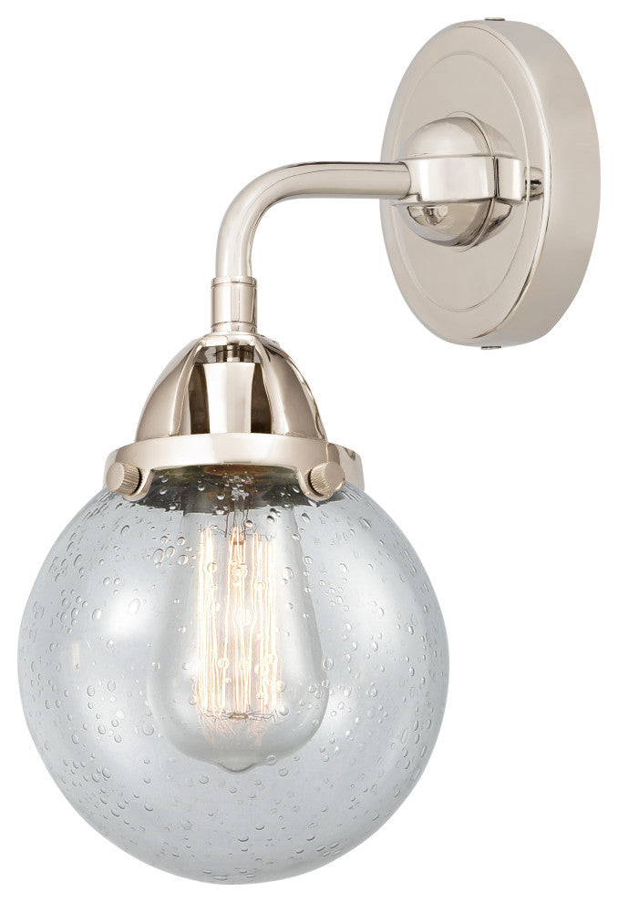 Beacon Sconce, Polished Nickel, Seedy, Seedy
