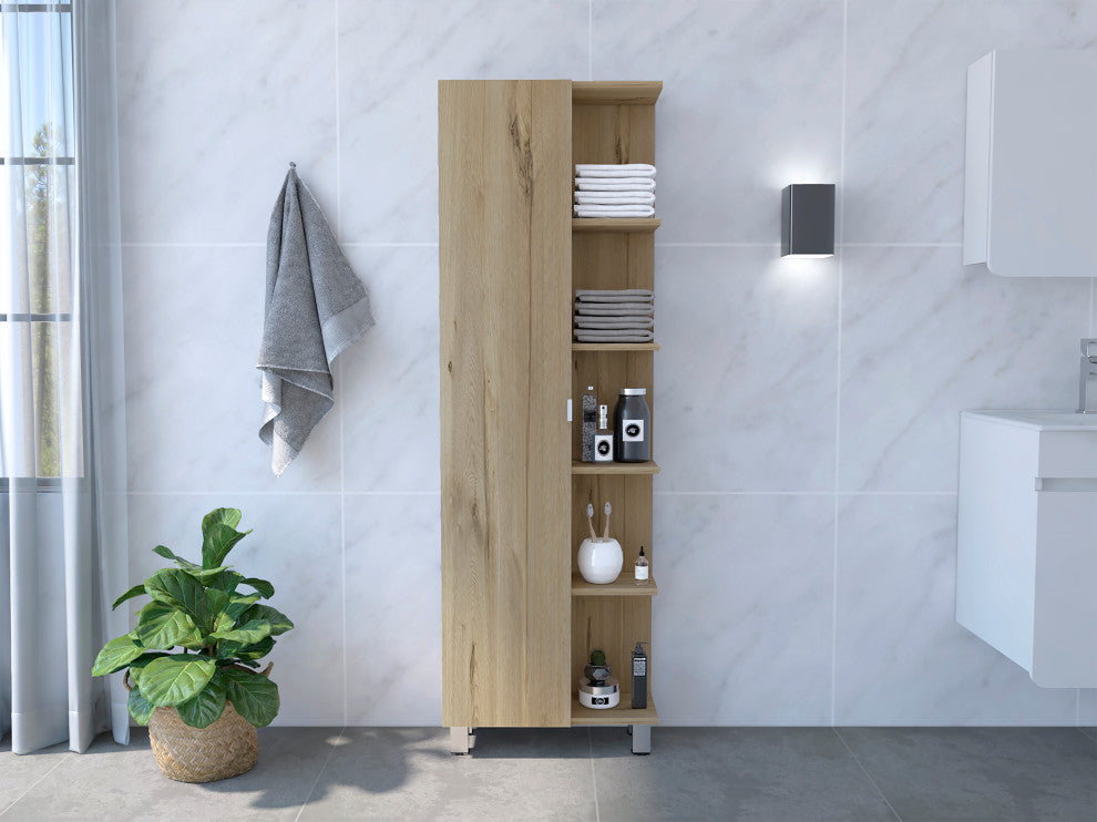 Venus Linen Cabinet, Light Oak