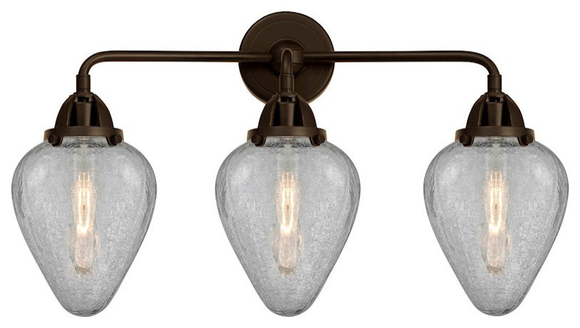 288-3W-OB-G165-LED 3 Light 24.5" Bath Vanity Light, Oil Rubbed Bronze