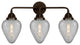 288-3W-OB-G165-LED 3 Light 24.5" Bath Vanity Light, Oil Rubbed Bronze