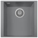 One Series 16" Drop-In Single-Bowl Granite Bar Sink, Titanium, Undermount