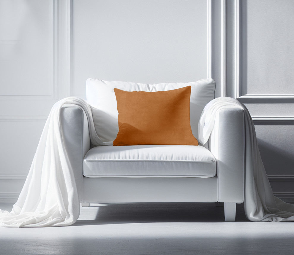 A1HC Throw Pillow Insert, Down Alternative Fill, Single, Brown Derby, 12"x20"