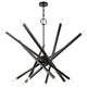 Livex Lighting Monaco 14-Light Black Chrome Extra Large Chandelier